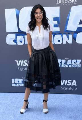 Cast member Stephanie Beatriz the voice of Gertie in the animated motion picture sci-fi comedy Ice Age: Collision Course attends the premiere of the film at the Zanuck Theater on the 20th Century Fox Studios lot in Los Angeles on July 16, 2016. Storyline: Scrat s epic pursuit of his elusive acorn catapults him outside of Earth, where he accidentally sets off a series of cosmic events that transform and threaten the planet.  LAP2016071656 JIMxRUYMEN