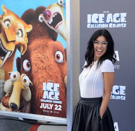 Cast member Stephanie Beatriz the voice of Gertie in the animated motion picture sci-fi comedy Ice Age: Collision Course attends the premiere of the film at the Zanuck Theater on the 20th Century Fox Studios lot in Los Angeles on July 16, 2016. Storyline: Scrat s epic pursuit of his elusive acorn catapults him outside of Earth, where he accidentally sets off a series of cosmic events that transform and threaten the planet.  LAP2016071657 JIMxRUYMEN