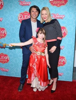 July 16, 2016 - Beverly Hills, California, U.S. - Lou Diamond Phillips, Yvonne Boismier & Indigo Sanara Phillips arrives for the Disney Channel s Elena of Avalor Los Angeles Premiere at the Paley Center for Media. Beverly Hills U.S. - ZUMAo05_