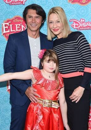 July 16, 2016 - Beverly Hills, California, U.S. - Lou Diamond Phillips, Yvonne Boismier & Indigo Sanara Phillips arrives for the Disney Channel s Elena of Avalor Los Angeles Premiere at the Paley Center for Media. Beverly Hills U.S. - ZUMAo05_