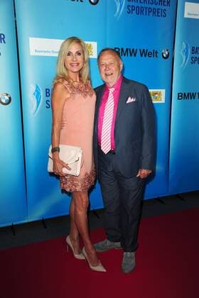 Joseph Vilsmaier und Birgit Muth bei der Verleihung Bayerischer Sportpreis am 16.07.2016 in München Verleihung Bayerischer Sportpreis 2016 in Muenchen 