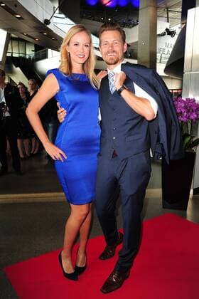 Gregor Teicher mit seiner Freundin Stephanie Schlayer bei der Verleihung Bayerischer Sportpreis am 16.07.2016 in München Verleihung Bayerischer Sportpreis 2016 in Muenchen 
