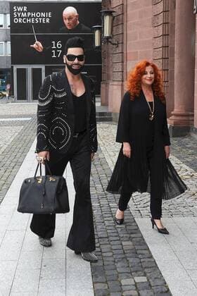 Heimtextil Frankfurt 2014. Designer Harald Glööckler und Brigitte Kehrer ( Modeschule Kehrer ) anläßlich der Exklusiven Premiere der Abendmodelle aus dem Modeseminar der Modeschule Brigitte Kehrer am 16.07.2016 im Rosengarten Mannheim.