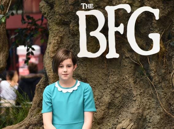 The BFG UK Premiere London, UK. Ruby Barnhill at The BFG Premiere held at Leicester Square Gardens, Leicester Square, London on Sunday 17 July 2016. LMK392 -60374-180716 