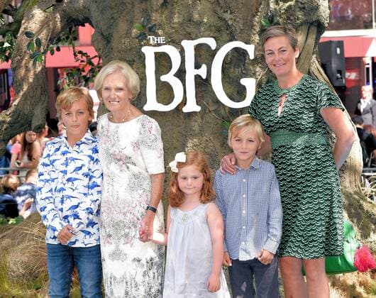 The BFG UK Premiere London, UK. Mary Berry and family at The BFG Premiere held at Leicester Square Gardens, Leicester Square, London on Sunday 17 July 2016. LMK392 -60374-180716 