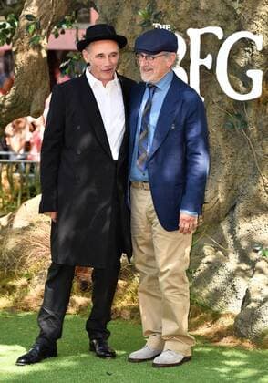 The BFG UK Premiere London, UK. Mark Rylance and Stephen Spielberg at The BFG Premiere held at Leicester Square Gardens, Leicester Square, London on Sunday 17 July 2016. LMK392 -60374-180716 