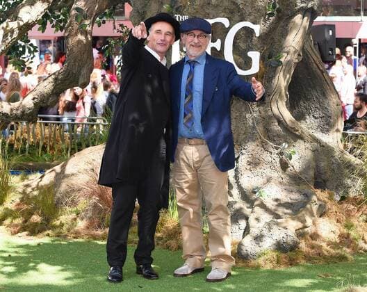 The BFG UK Premiere London, UK. Mark Rylance and Stephen Spielberg at The BFG Premiere held at Leicester Square Gardens, Leicester Square, London on Sunday 17 July 2016. LMK392 -60374-180716 