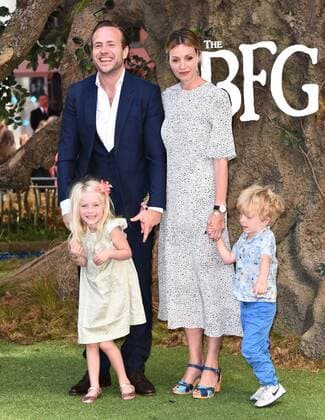 The BFG UK Premiere London, UK. Rafe Spall and Elize du Toit, Lena and Rex at The BFG Premiere held at Leicester Square Gardens, Leicester Square, London on Sunday 17 July 2016. LMK392 -60374-180716 