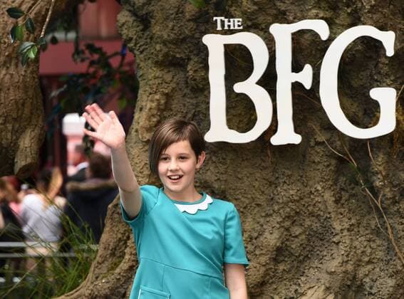 The BFG UK Premiere London, UK. Ruby Barnhill at The BFG Premiere held at Leicester Square Gardens, Leicester Square, London on Sunday 17 July 2016. LMK392 -60374-180716 