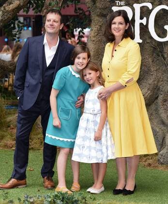 The BFG UK Premiere London, UK. Paul Barnhill, Ruby Barnhill, Darcey Barnhill and Sarah Barnhill at The BFG Premiere held at Leicester Square Gardens, Leicester Square, London on Sunday 17 July 2016. LMK392 -60374-180716 