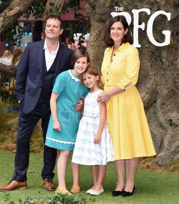 The BFG UK Premiere London, UK. Paul Barnhill, Ruby Barnhill, Darcey Barnhill and Sarah Barnhill at The BFG Premiere held at Leicester Square Gardens, Leicester Square, London on Sunday 17 July 2016. LMK392 -60374-180716 