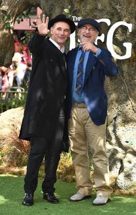 The BFG UK Premiere London, UK. Mark Rylance and Stephen Spielberg at The BFG Premiere held at Leicester Square Gardens, Leicester Square, London on Sunday 17 July 2016. LMK392 -60374-180716 