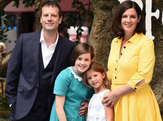 The BFG UK Premiere London, UK. Paul Barnhill, Ruby Barnhill, Darcey Barnhill and Sarah Barnhill at The BFG Premiere held at Leicester Square Gardens, Leicester Square, London on Sunday 17 July 2016. LMK392 -60374-180716 