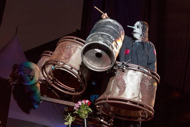 July 17, 2016 - Chicago, Illinois, U.S - Percussionist CHRIS FEHN of Slipknot performs live at Toyota Park during Chicago Open Air Music Festival in Chicago, Illinois Chicago U.S. - ZUMAs135