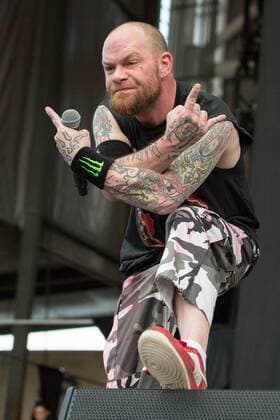 July 17, 2016 - Chicago, Illinois, U.S - Singer IVAN MOODY of Five Finger Death Punch performs live at Toyota Park during Chicago Open Air Music Festival in Chicago, Illinois Chicago U.S. - ZUMAs135