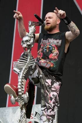 July 17, 2016 - Chicago, Illinois, U.S - Singer IVAN MOODY of Five Finger Death Punch performs live at Toyota Park during Chicago Open Air Music Festival in Chicago, Illinois Chicago U.S. - ZUMAs135