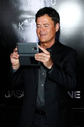 Singer Donny Osmond attends the premiere of the motion picture thriller Jason Bourne at Caesars Palace in Las Vegas, Nevada on July 18, 2016. Storyline: Jason Bourne, now remembering who he truly is, tries to uncover hidden truths about his past.  LAP2016071843 JAMESxATOA