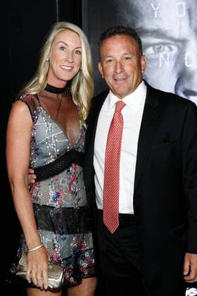 Producer Jeffrey Weiner (R) with his wife Tracy attend the premiere of the motion picture thriller Jason Bourne at Caesars Palace in Las Vegas, Nevada on July 18, 2016. Storyline: Jason Bourne, now remembering who he truly is, tries to uncover hidden truths about his past.  LAP2016071849 JAMESxATOA