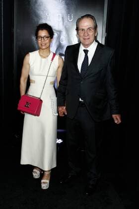 Cast member Tommy Lee Jones and wife Dawn Laurel Jones attend the premiere of the motion picture thriller Jason Bourne at Caesars Palace in Las Vegas, Nevada on July 18, 2016. Storyline: Jason Bourne, now remembering who he truly is, tries to uncover hidden truths about his past.  LAP2016071864 JAMESxATOA