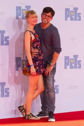 Tobey Wilson mit Freundin Sabrina Gehrmann - Deutschlandpremiere PETS im Cinestar im Sony Center in Berlin am 20.07.2016. Deutschlandpremiere PETS