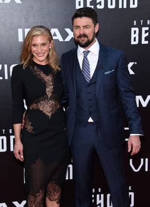 July 20, 2016 - San Diego, California, U.S. - Katee Sackhoff & Karl Urban arrives for the premiere of the film Star Trek Beyond at the Embarcadero Marina Park. San Diego U.S. - ZUMAo05_