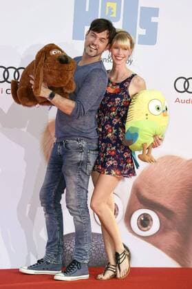 Tobey Wilson mit Freundin Sabrina Gehrmann bei der Premiere des Kinofilms Pets The Secret Life of Pets im CineStar im Sony Center. Berlin, 20.07.2016 Foto:xFredericx xFuturexImage