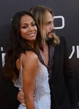 Cast member Zoe Saldana and her husband, Italian artist Marco Perego attend the premiere of the sci-fi motion picture thriller Star Trek Beyond at Embarcadero Marina Park South in San Diego, California on July 20, 2016. Storyline: The USS Enterprise crew explores the furthest reaches of uncharted space, where they encounter a new ruthless enemy who puts them and everything the Federation stands for to the test.  SDP2016072001 JIMxRUYMEN