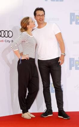 Denise Zich; Andreas Elsholz bei der Premiere PETS im Cinestar im Sony Center Berlin
