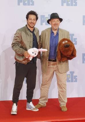 Fahri Yadrim; Dietmar Bär bei der Premiere PETS im Cinestar im Sony Center Berlin