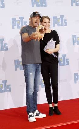 Mario Barth; Martina Hill bei der Premiere PETS im Cinestar im Sony Center Berlin
