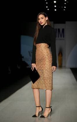 A model wears a creation by Mexican designer Vero Diaz during the Fashion Week IM Intermoda in city of Guadalajara, Mexico, 21 July 2016. INTERMODA IN MEXICO !ACHTUNG: NUR REDAKTIONELLE NUTZUNG!  MEX01 20160722-636047606332908950