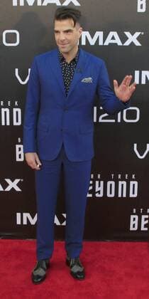 LOS ANGELES - JUL 20: Zachary Quinto at the Star Trek Beyond World Premiere at the Embarcadero Marina on July 20, 2016 in San Diego, CA  HPA