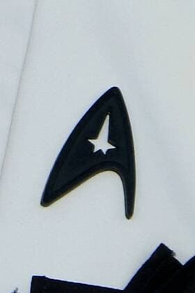 LOS ANGELES - JUL 20: Simon Pegg s Black Starfleet delta badge worn in tribute to Anton Yelchin at the Star Trek Beyond World Premiere at the Embarcadero Marina on July 20, 2016 in San Diego, CA  HPA