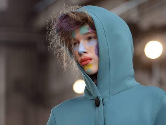 HELSINKI, July 22, 2016 -- A model displays the latest collection of Russian fashion designer Sergey Bondarev during the Helsinki Fashion Week in Helsinki, Finland, on July 22, 2016. The Second edition of Helsinki Fashion Week kicked off in Helsinki on Friday.)(yy) FINLAND-HELSINKI-FASHION WEEK SergeixStepanov 