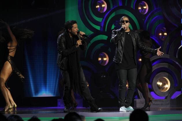 Reggaeton duet Cali y el Dandee sing during the 3rd Platino Ibero-American Film Awards in Punta del Este, Uruguay, 24 July 2016. ni PREMIOS PLATINO !ACHTUNG: NUR REDAKTIONELLE NUTZUNG!  PLA068 20160725-636050252194826381