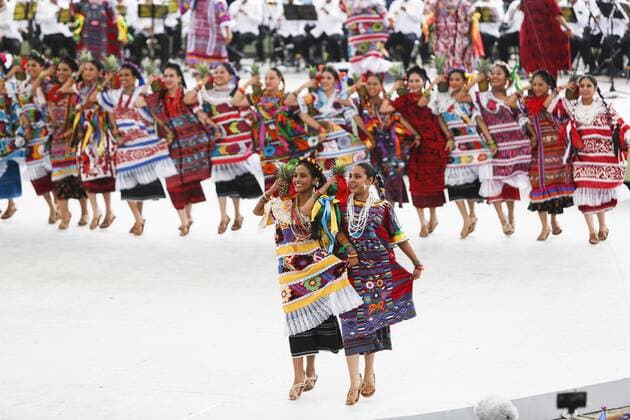 Attendees participate at the opening of Gelaguetza festivities in Oaxaca, Mexico, 25 July 2016. The Guelaguetza , traditional mexican festivity with prehispanic origins, started today in Cerro Fortin, southern Oaxaca. OAXACA CELEBRATES THE GUELAGUETZA !ACHTUNG: NUR REDAKTIONELLE NUTZUNG!  MEX002 20160725-636050822832384905