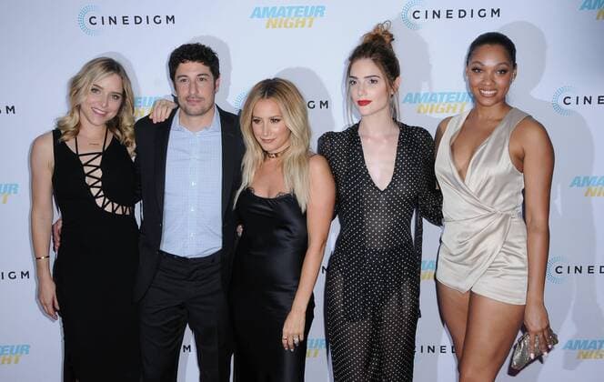 July 25, 2016 - Hollywood, CA, United States - 25 July 2016 - Hollywood, California. Jenny Mollen, Jason Briggs, Ashley Tisdale, Janet Montgomery, Bria Murphy. The Los Angeles premiere of Amateur Night held at the ArcLight Hollywood. Photo Credit: AdMedia Hollywood United States - ZUMAa123