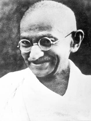 Mahatma Gandhi circa 1930. Mohandas Karamchand Gandhi (2 October 1869 – 30 January 1948). The most prominent political and ideological leader of India during the Indian independence movement. He was assasinated in 1948. WHA  !ACHTUNG AUFNAHMEDATUM GESCHÄTZT! Copyright: WHA UnitedArchives023535