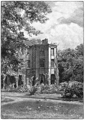 Down House, near Beckenham, Kent, from the garden. Home of Charles Darwin (1809-1882), English naturalist. Evolution by Natural Selection. Engraving 1882. WHA  !ACHTUNG AUFNAHMEDATUM GESCHÄTZT! Copyright: WHA UnitedArchives0460000580