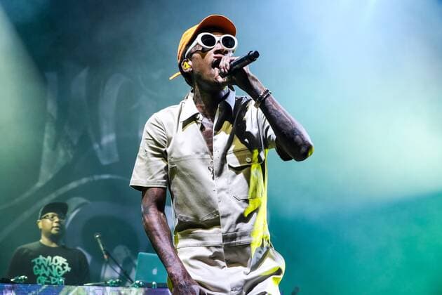 July 26, 2016 - Raleigh, North Carolina, U.S - Music artist WIZ KHALIFA, whose real name is Cameron Jibril Thomaz, brings his 2016 Summer Tour to the Coastal Credit Union Music Park at Walnut Creek in Raleigh, NC. Raleigh U.S. - ZUMAm114
