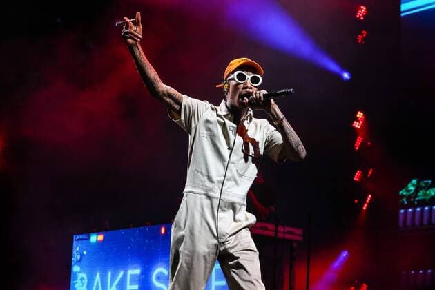 July 26, 2016 - Raleigh, North Carolina, U.S - Music artist WIZ KHALIFA, whose real name is Cameron Jibril Thomaz, brings his 2016 Summer Tour to the Coastal Credit Union Music Park at Walnut Creek in Raleigh, NC. Raleigh U.S. - ZUMAm114