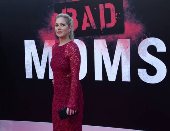 Cast member Christina Applegate attends the premiere of the motion picture comedy Bad Moms at Mann Village Theater in the Westwood section of Los Angeles on July 26, 2016. Storyline: When three overworked and under-appreciated moms are pushed beyond their limits, they ditch their conventional responsibilities for a jolt of long overdue freedom, fun, and comedic self-indulgence.  LAP2016072625 JIMxRUYMEN