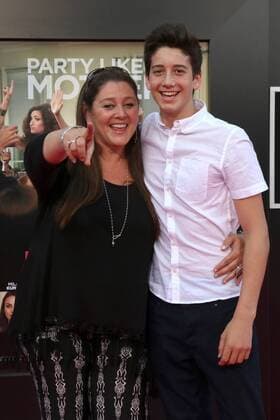 LOS ANGELES - JUL 26: Camryn Manheim, Milo Manheim at the Bad Moms Los Angeles Premiere at the Village Theater on July 26, 2016 in Westwood, CA  KathyxHutchins
