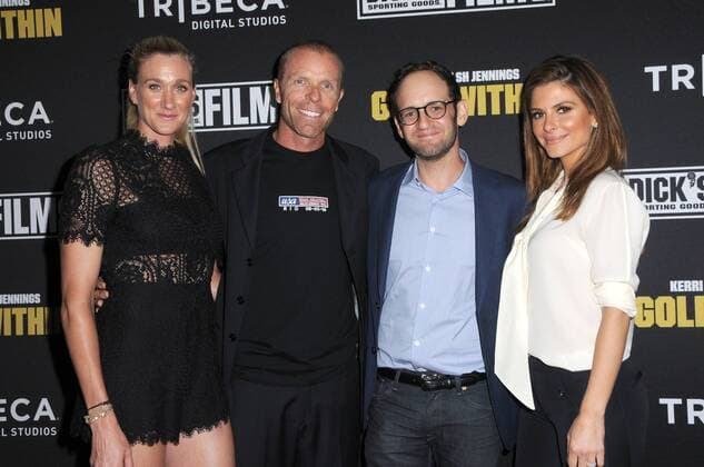 July 28, 2016 - Beverly Hills, CA, United States - 28 July 2016 - Beverly Hills, California. Kerri Walsh Jennings, Casey Jennings, Gabe Spitzer, Maria Menounos. The world film premiere of Kerri Walsh Jennings: Gold Within held at the Paley Center for Media. Photo Credit: AdMedia Beverly Hills United States - ZUMAa123