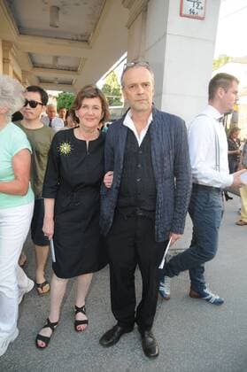 30.7.2016, Präsidentin Helga Rabl Stadler, Sven Eric Bechtolf, Premiere Endspiel, Landestheater, Salzburger Festspiele,