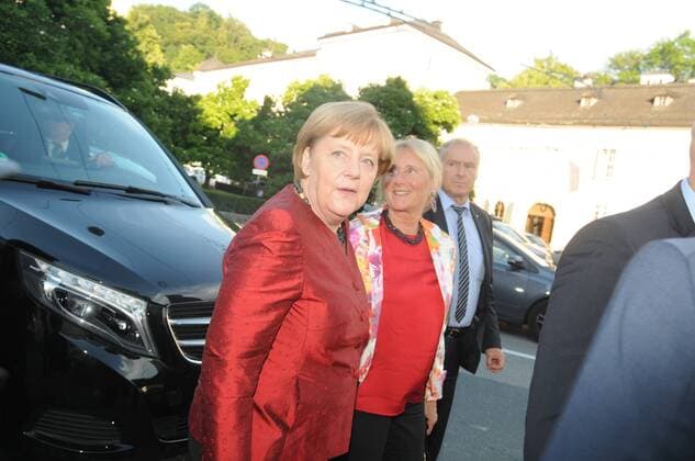 30.7.2016, Bundeskanzlerin Angela Merkel, Premiere Endspiel, Landestheater, Salzburger Festspiele,