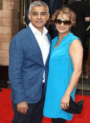 July 30, 2016 - London, London, UK - Sadiq Khan & Saadiya Khan, Harry Potter and the Cursed Child - Gala Performance, Palace Theatre, London UK, 30 July 2016, Photo by LNP Â© London News Pictures. London UK  - ZUMAl94_