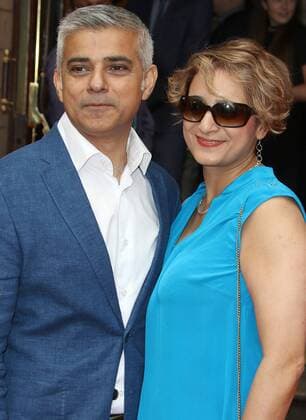 July 30, 2016 - London, London, UK - Sadiq Khan & Saadiya Khan, Harry Potter and the Cursed Child - Gala Performance, Palace Theatre, London UK, 30 July 2016, Photo by LNP Â© London News Pictures. London UK  - ZUMAl94_