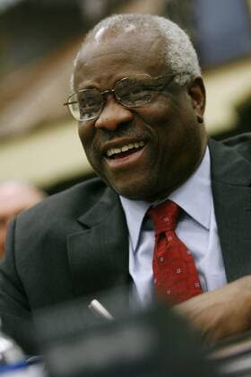 Apr. 15, 2010 - Washington, D.C, U.S. - Washington, D.C. - April 15th, 2010: US Supreme Court Justice CLARENCE THOMAS testifies before a House Appropriations Subcommittee on Financial Services and General Government hearing regarding the FY2011 Budget Request for the U.S. Supreme Court. - ZUMAb21_