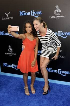 Asia Monet Ray & Tricia Helfer NINE LIVES FILM PREMIERE Hollywood Patrick Rideaux PicturePerfect